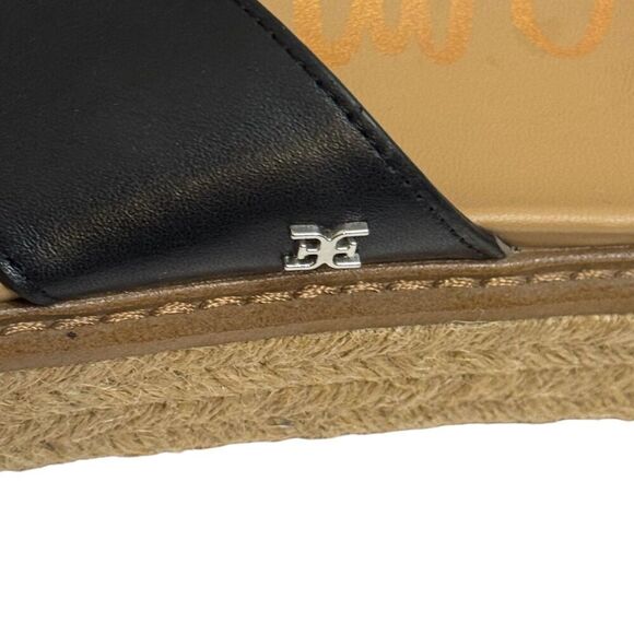 Madewell Korina Slide On Platform Sandals Size 9 Black Leather Upper - Picture 3 of 6